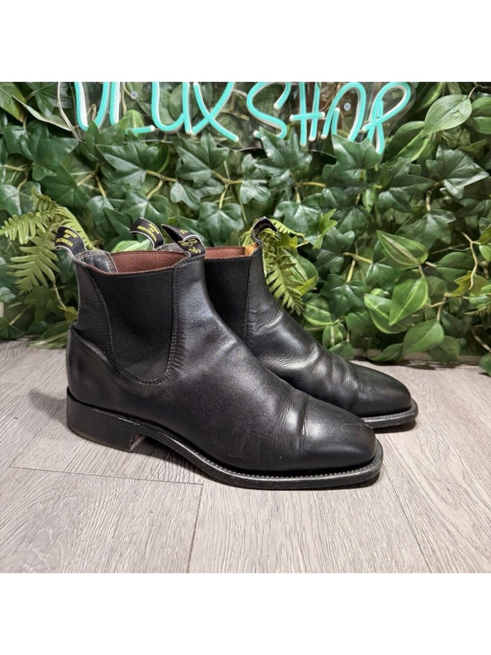 RM Williams Craftsman Boots Black Dynamic Flex 7G US 8